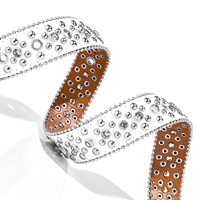 Ceintures personnalisées avec logo Western BB Simon GG pour hommes et femmes, boucle en alliage avec strass, style punk, hip hop, mode personnalisée