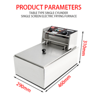 Penggorengan Komersial Stainless Steel Peralatan Dapur Meja Penggorengan Listrik Untuk Restoran