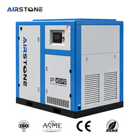Compresor de Aire de Tornillo Portátil Airstone de 45KW, 30HP, 8 bar, PM, Velocidad Variable, Sin Aceite, Lubricado con Agua, para la Industria Textil y de Bebidas
