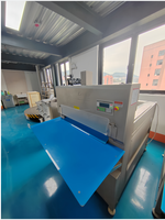 Nouvelle trancheuse à viande congelée automatique commerciale à haute efficacité, lame droite, épaisseur réglable, marque Kessler, 200-300 kg/h