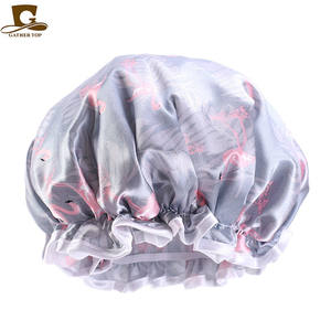 Hot Sale Waterproof Cap Bathroom Double Layer Plastic <strong>Rain</strong> Shower Laundry Hat <strong>Bonnet</strong> Women <strong>Bonnet</strong> Wholesale - Product Image 4