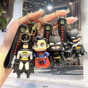 Nouveau porte-clés mousqueton GN Heroes Thor 3D en caoutchouc écologique à transfert thermique, portable, anime Spider-Man, Batman, Flash, <span class=keywords><strong>Hulk</strong></span>, <span class=keywords><strong>voiture</strong></span> - Product Image 3