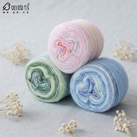 Wholesale in Stock 150g 427yds 5.29oz 1.5mm Skin Friendly Super Soft Blended Yarn for Hand Knitting