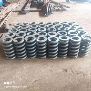 Ressort de compression sur mesure de grand diamètre, noir, pour machines minières industrielles, ressort de rappel amortisseur, utilisations multiples - Product Image 2