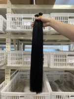 Extensions de cheveux européennes russes en nano-tip, cuticules alignées, double trame, cheveux vierges Remy, micro-anneaux, extensions de cheveux à perles