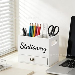 Multi Compartment Desktop Organizer With Drawers For <b>Makeup</b> Brushes Lipsticks Hair Clips Storage <b>Box</b> - Product Image 4