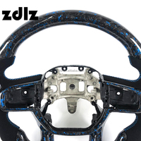 Volante de Fibra de Carbono Forjado en Polvo Azul Personalizado para Dodge Ram 1500 2500 2007 2008 2009 2010