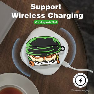 Coque 3D dessin animé <span class=keywords><strong>japonais</strong></span> Zoro pour Airpod Gen 3, étui pour AirPods 3 <span class=keywords><strong>2021</strong></span> - Product Image 3