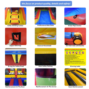Château <span class=keywords><strong>gonflable</strong></span> vibrant avec double toboggan et piscine pour enfants, château <span class=keywords><strong>gonflable</strong></span> commercial pour <span class=keywords><strong>fête</strong></span> en plein air et vente - Product Image 6