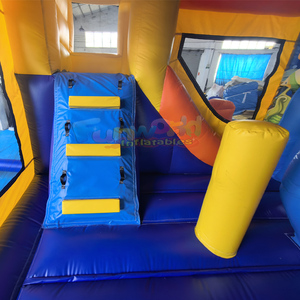Structure gonflable commerciale pour enfants, combinaison château gonflable et toboggan aquatique, thème requin, pour fêtes en plein air - Product Image 6