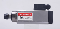Moteur de broche CNC à haute dureté et grande capacité de charge, refroidi par air, 6KW, haute vitesse, roulement BT30/BT40, fonctionnement fluide pour l'acier inoxydable