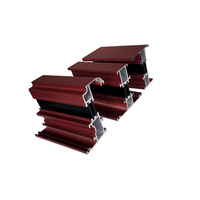 Profilé en aluminium thermo-isolant Extrusion de cadre de fenêtre Prix de gros par kg Persienne coupe-vent à ouverture horizontale Design moderne
