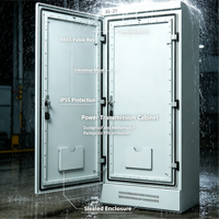 Armoire de contrôle de distribution d'énergie électrique WANZHOU XL-21, protection IP55, serrure hybride, boîte de distribution d'énergie 100A