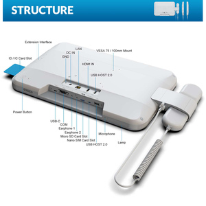 เครื่องคอมพิวเตอร์แบบแผงควบคุมสำหรับข้างเตียงผู้<span class=keywords><strong>ป</strong></span>่วย ขนาด 15.6 และ 21.5 นิ้ว ระบบ Android 13 พร้อม WiFi และ Bluetooth สำหรับโรงพยาบาล รองรับการดูหนัง เล่นเกม และสตรีมมิ่ง - Product Image 4