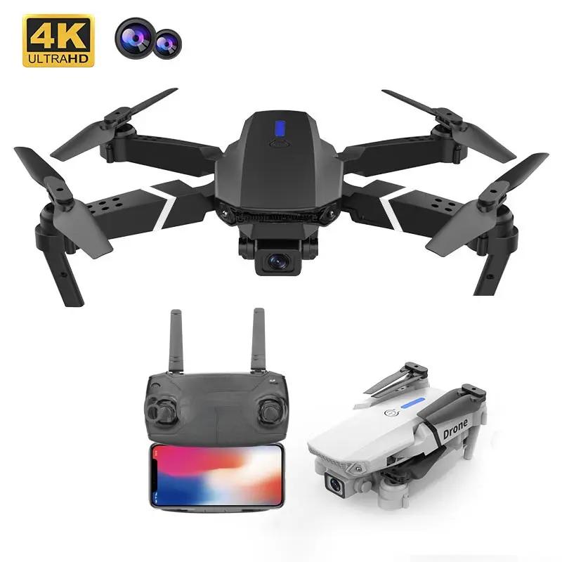 Aerial Drone 4K UHD Headless Mode One Key Return High Altitude Hovering Dual Camera For Beginners Foldable Flipable