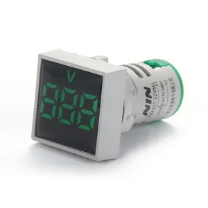 Hot sale 22mm Voltmeter AC500V Square Panel Digital Voltmeter Indicator
