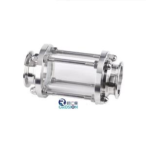 ステンレス鋼強化ガラストリクランプ視力ガラス管状ストレート,SS304 316L 1/2 "4" - Product Image 1