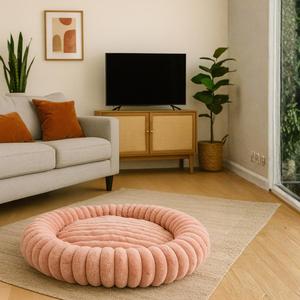 Cuccia Rotonda Accogliente per Animali Domestici, Morbida e Spessa in Peluche, Stile Culla per Gatti, Cani, Conigli, Tappetino Caldo e Confortevole per l'Inverno - Product Image 5