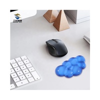 Petit tapis de souris de jeu en gel et silicone transparent personnalisé en forme de nuage, résistant à l'eau, avec repose-poignet, 150x90mm, pour la maison et le bureau