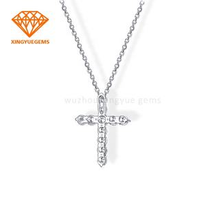 Pendentif en argent 925 de style tendance, pendentif en diamant moissanite, collier en moissanite, bijoux personnalisés - Product Image 3