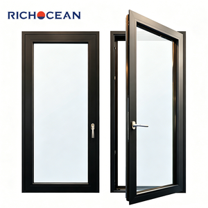 Fenêtre à battant RICHOCEAN de style français en alliage d'aluminium sur mesure 3x4, isolation thermique, <span class=keywords><strong>double</strong></span> vitrage Low-e - Product Image 2
