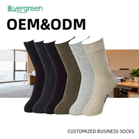 Chaussettes 98% coton, 6 paires avec sac à fermeture éclair en stock, chaussettes en coton pour modèle quatre saisons, chaussettes respirantes pour hommes, chaussettes de ville