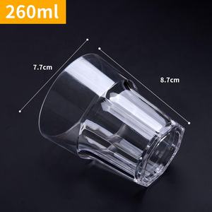 <span class=keywords><strong>Verres</strong></span> à whisky <span class=keywords><strong>en</strong></span> acrylique transparents, réutilisables, incassables, empilables, <span class=keywords><strong>de</strong></span> haute qualité, durables, pour liqueur, eau potable, vodka - Product Image 4