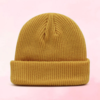 Bonnet en laine mélangée côtelé personnalisé avec logo, chaud, extensible, multicolore, doux, unisexe, motif dessin animé à pois, idéal pour les voyages
