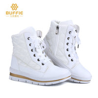 Liquidation : Bottes d'hiver pour femme, plates, basses, chaudes, antidérapantes, imperméables, à semelle épaisse, confortables, en plastique – Vente en gros directe usine