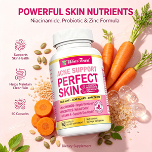 Private Label Skin Acne support capsules niacinamide probiotic vitamin A clear skin care natural dietary supplement capsulies - Product Image 4