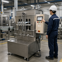 Machine de remplissage automatique de bouteilles de liquide à pompe magnétique HuiMing BGZ-4A 10-25000ML, entraînée par moteur, convient aux boissons et eaux en plastique