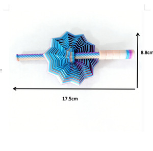 Modèle d'étoile sensorielle 3D imprimée en 3D, illusion visuelle, hexagone, spirale tourbillonnante, ornements anti-stress, cadeau de Noël - Product Image 3
