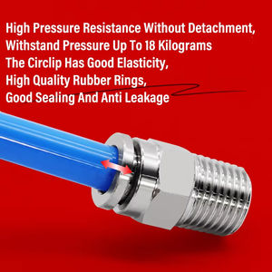 وصلات خراطيم هوائية من الفولاذ المقاوم للصدأ 304، موصلات أنابيب هوائية PC PCF <span class=keywords><strong>PL</strong></span> PLF PB، مقاسات 1/8 و1/4 و3/8 و1/2 بوصة BSP، وصلات أنابيب سريعة التحرير - Product Image 6