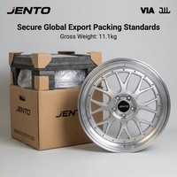 Jantes en alliage Flow Forming 19x8.5J 5x114.3, finition maille argentée, pour Toyota Camry RAV4 Honda Accord Civic, neuves