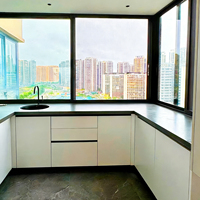 Ventanas Corredizas de Aluminio Modernas de Alta Calidad con Apertura Horizontal y Doble Acristalamiento para Cocina, Hotel y Hogar