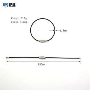 Fast Delivery Wire Rope Keychain Cable Stainless Steel Wire Keychain Cable Key Ring - Product Image 3
