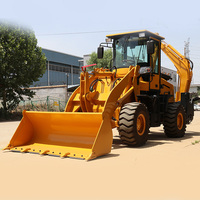 Pengiriman Gratis Euro5 CE EPA Traktor Backhoe Loader Articulated Backhoe untuk Pekerjaan Umum Pertanian Kebun Lanskap