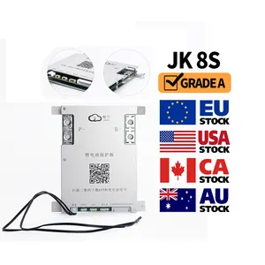 En iyi 4S 8S 12V 24V 200A BMS 2A aktif denge JK B2A8S20P evrensel akıllı BMS Bluetooth RS485 DIY 12V 24V 280Ah pil paketi