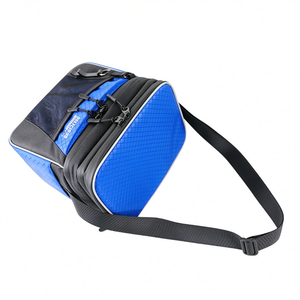 Sac isotherme pour aliments en nylon imperméable à double compartiment, fabriqué par un fabricant BSCI, avec fermeture éclair, pliable, motif géométrique, pour adultes - Product Image 4