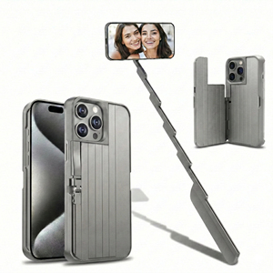 Funda <span class=keywords><strong>para</strong></span> Teléfono con Palo Selfie 3 en 1, Retráctil, de Aluminio, con Bluetooth, <span class=keywords><strong>para</strong></span> <span class=keywords><strong>iPhone</strong></span> 15 <span class=keywords><strong>Pro</strong></span> <span class=keywords><strong>Max</strong></span>, 16, <span class=keywords><strong>14</strong></span>, 13, Trípode, Cubierta Móvil - Product Image 5