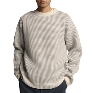 เสื้อสเวตเตอร์ไหมพรมถักลายสามมิติเนื้อหนานุ่ม อุ่นสบาย สำหรับผู้ชาย ขายส่งสำหรับฤดูใบไม้ร่วงและฤดูหนาว - Product Image 1