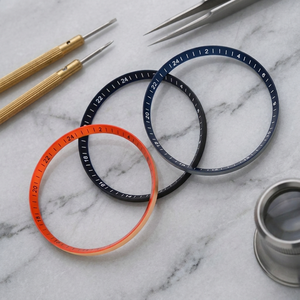 Reloj SKX007 Naranja, Negro y Azul con Anillo de Capítulo GMT de 24 Horas, Piezas de Reloj Premium - Product Image 6