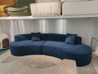 Canapé modulaire moderne YY13-YY21 Arc Compression en Sherpa, fauteuil simple/combiné trois places