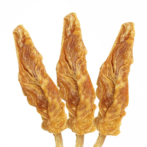 Golosinas y alimentos saludables para perros y gatos al por mayor, dientes limpios secos, pechuga de pollo con palo de cuero crudo, aperitivos para mascotas - Product Image 3