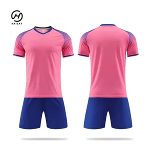 New Customize High Quality Soccer Wear 100% Polyester Breathable Quick Dry Sports Real Thai Quality Soccer Wear Jersey on Sale
