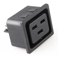 Conector de toma de corriente de CA IEC, toma de corriente eléctrica Universal C19, receptáculo de latón europeo para electrónica Compatible con EE. UU. AU