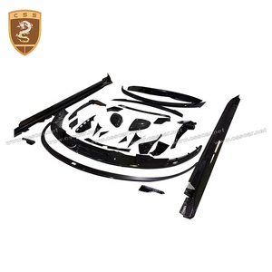 Kit Carrozzeria in Fibra di Carbonio 3K Twill Weave Stile Te-chart, Diffusore Anteriore e Alettone Posteriore per <span class=keywords><strong>Porsche</strong></span> <span class=keywords><strong>Taycan</strong></span> - Product Image 5