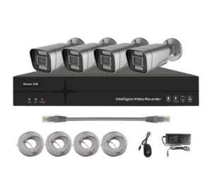En kaliteli güvenlik kamera 4ch 5MP insan algılama POE güvenlik sistemi Video güvenlik kamerası sistemi fiyat