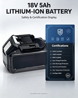 Batterie solide 18V 4Ah de remplacement pour outils électriques sans fil 18V DC BL1840 BL1850, pack de batteries rechargeables avec BMS intelligent