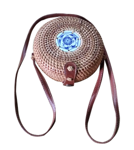 Set of two <b>bamboo</b> <b>basket</b> with two handle, 100% natural rattan craft from Vietnam now on sale - Product Image 2